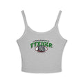 TTYJGLR Mean Green Bulldog Logo Crop Tank Top - Women's Spaghetti Strap Graphic Tank