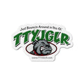 Mean Green TTYJGLR  Die-Cut Magnet — "Just Bouncin Around in this Ol'" Refrigerator Sticker