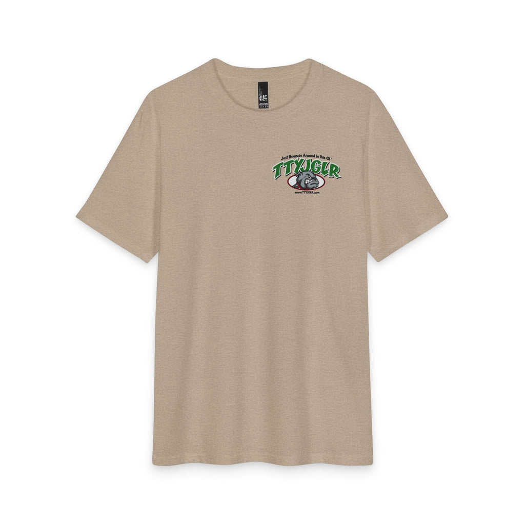 Soft Tri-Blend District T - Mean Green TTYJGLR Bulldog Logo