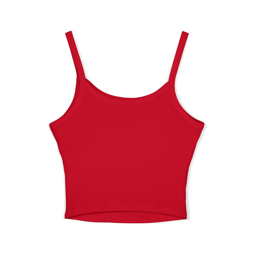 TTYJGLR Mean Green Bulldog Logo Crop Tank Top - Women's Spaghetti Strap Graphic Tank