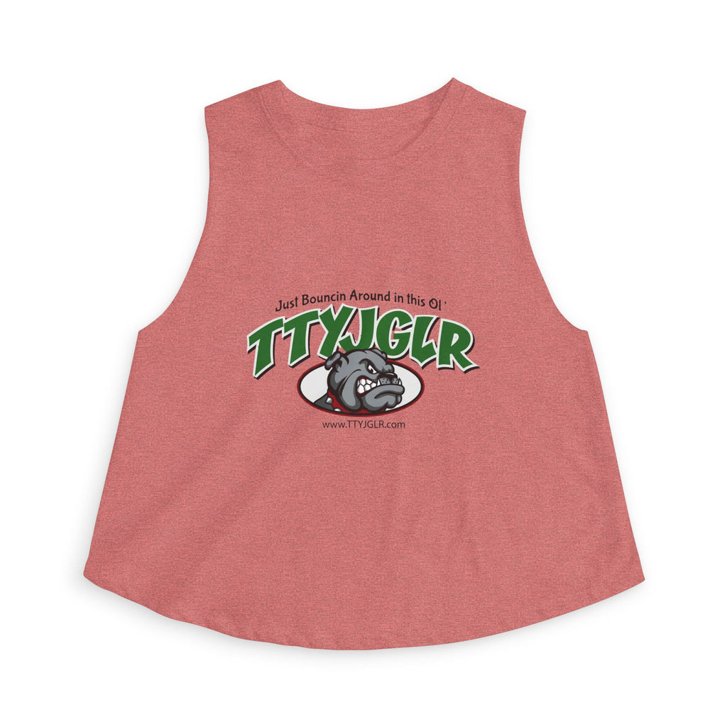 TTYJGLR Green Bulldog Logo - Women's Crop Top