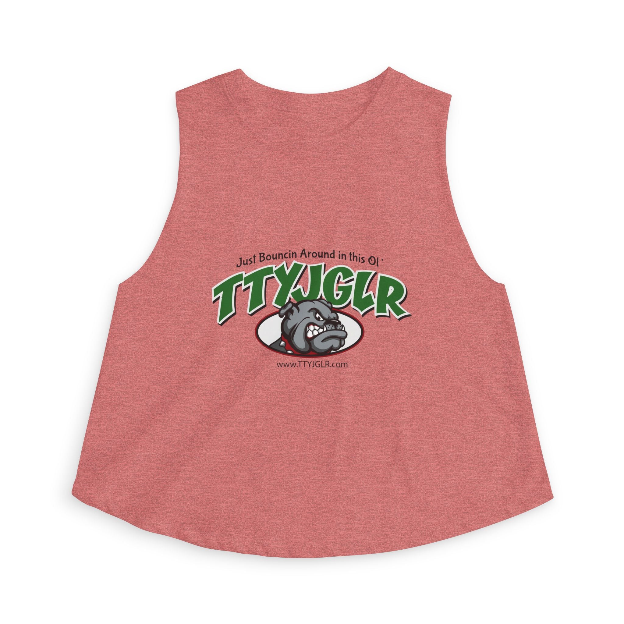 TTYJGLR Green Bulldog Logo - Women's Crop Top