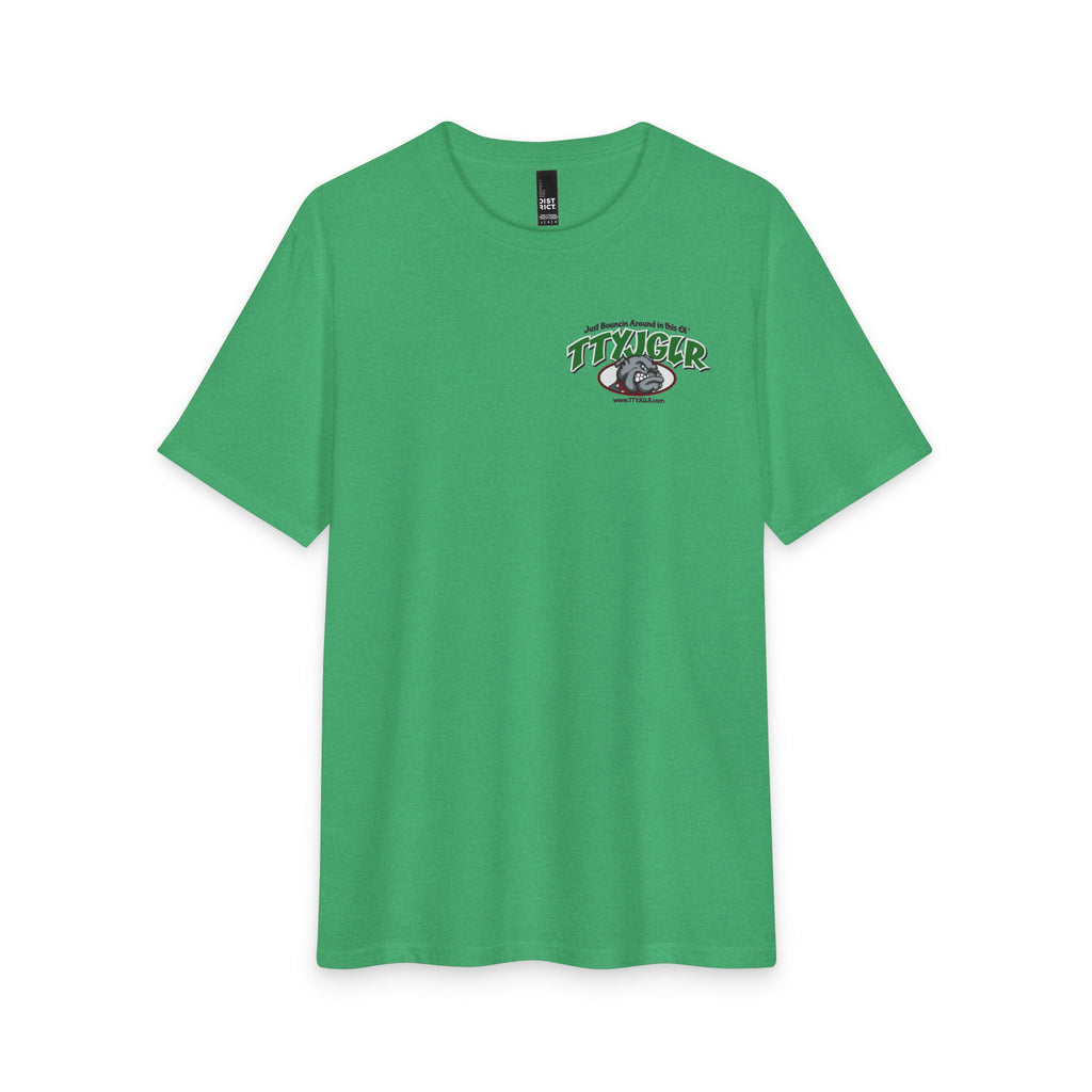 Soft Tri-Blend District T - Mean Green TTYJGLR Bulldog Logo