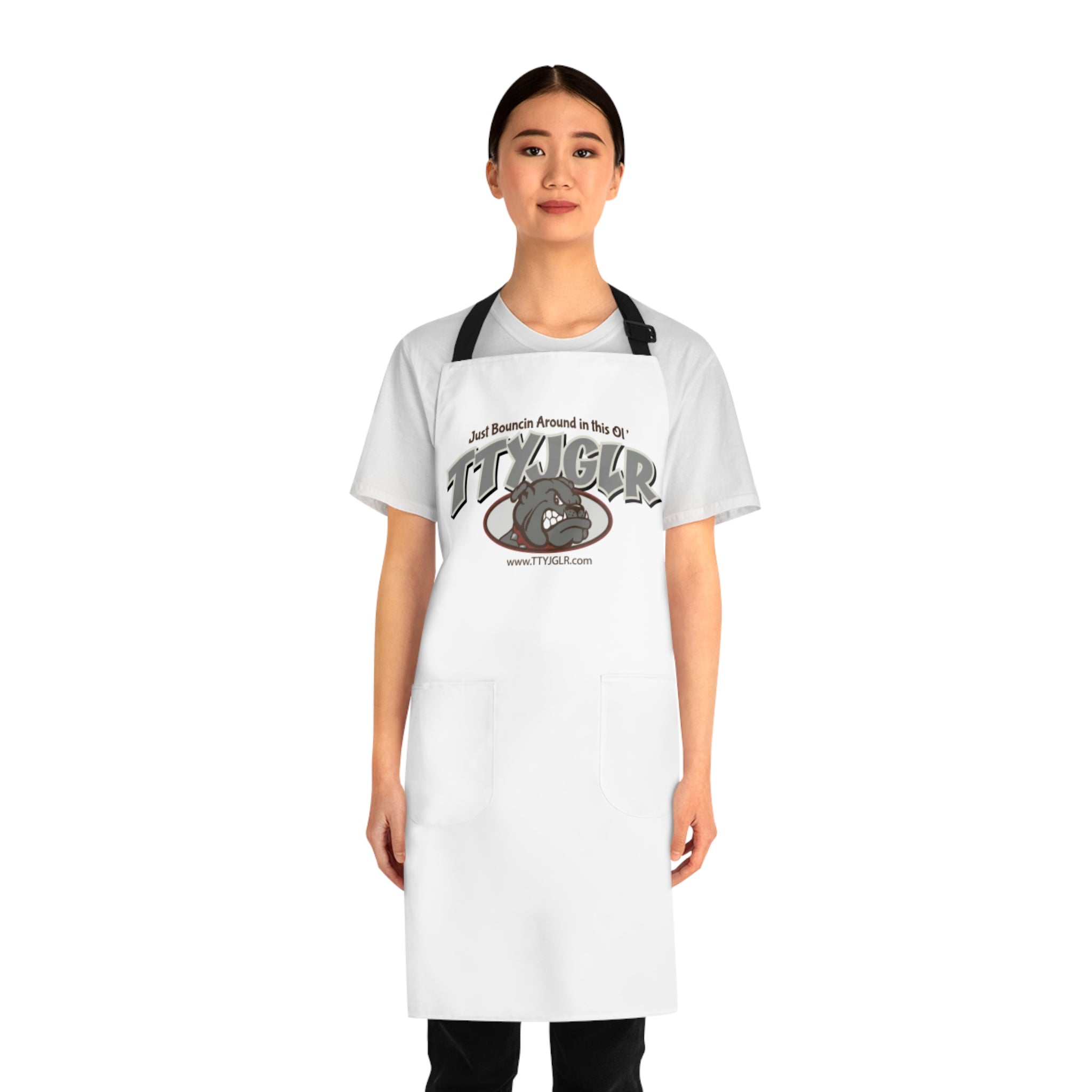 Fire House Cook Apron, TTYJGLR, Gray Bulldog.  This one is called "Demo D" for my boy Denny!!