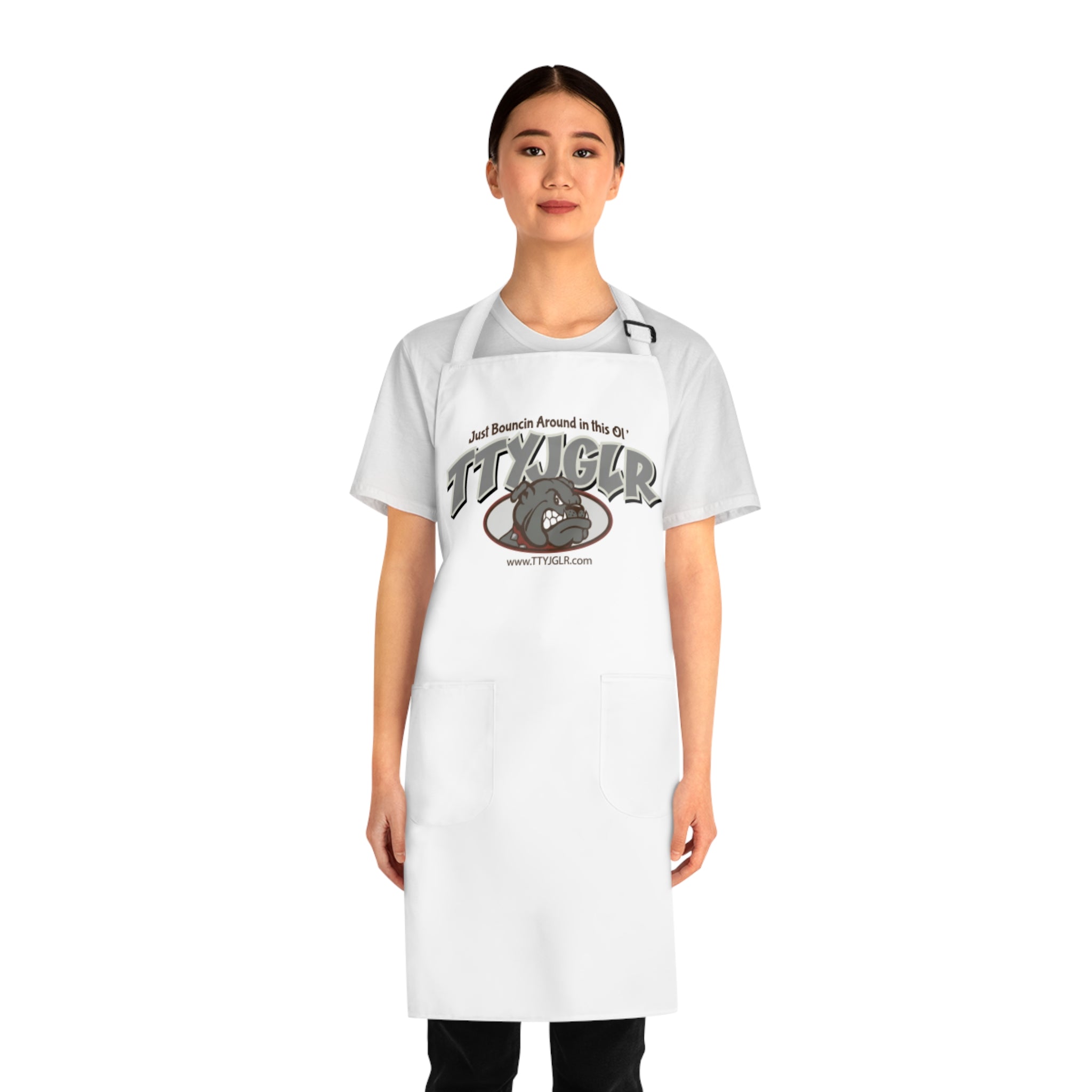 Fire House Cook Apron, TTYJGLR, Gray Bulldog.  This one is called "Demo D" for my boy Denny!!