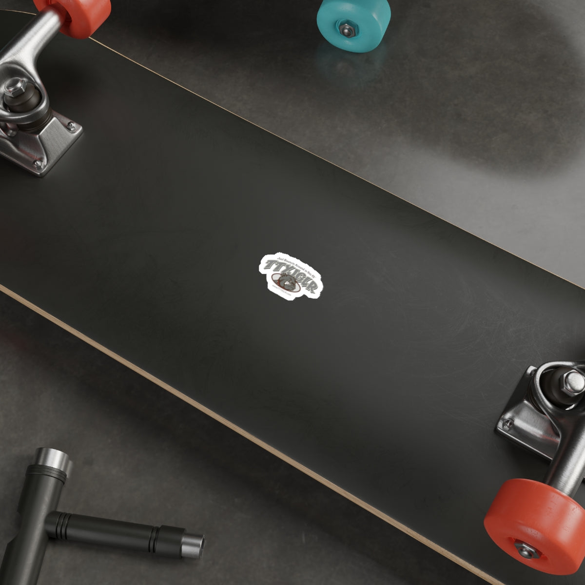 Die-Cut Sticker — TTYJGLR Bulldog Gritty Grey (“Just Bouncin Around in this Ol’ TTYJGLR”)