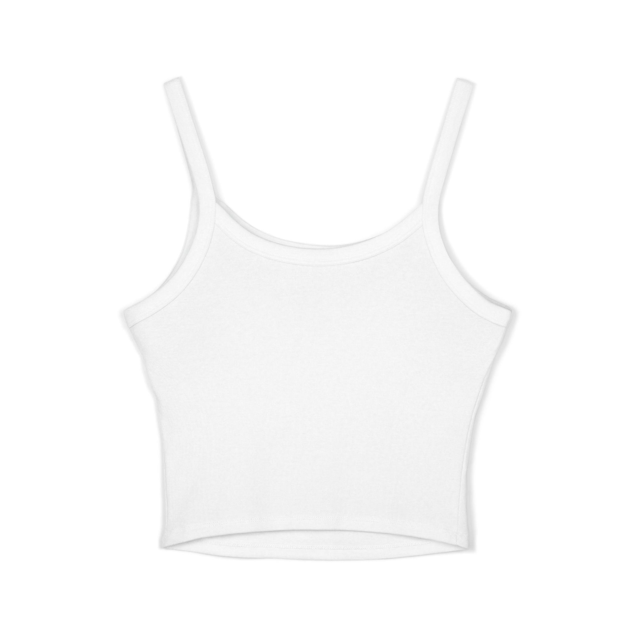 TTYJGLR Gritty Gray Bulldog Logo Crop Tank Top — Women's Spaghetti Strap Graphic Tank