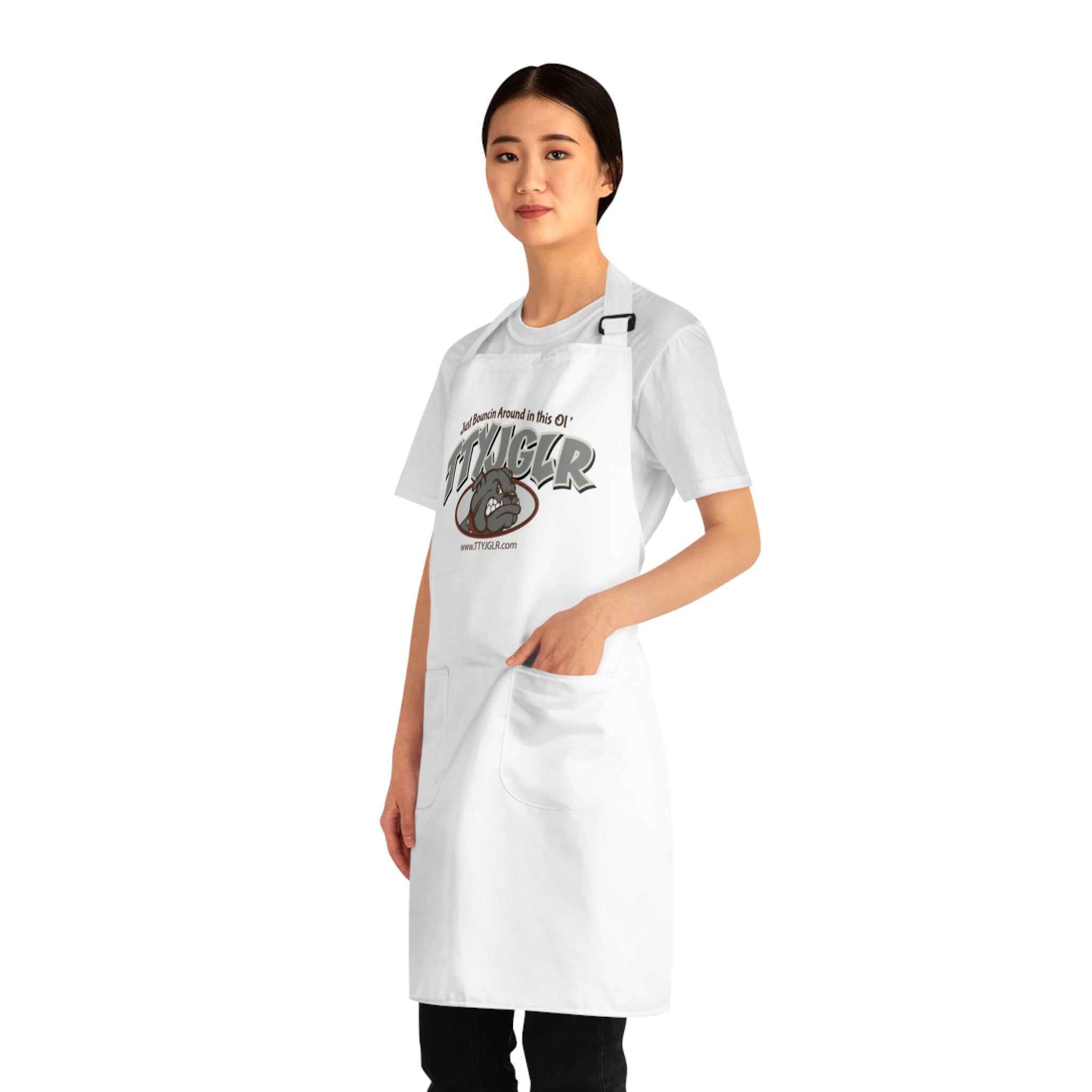 Fire House Cook Apron, TTYJGLR, Gray Bulldog.  This one is called "Demo D" for my boy Denny!!