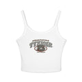TTYJGLR Gritty Gray Bulldog Logo Crop Tank Top — Women's Spaghetti Strap Graphic Tank