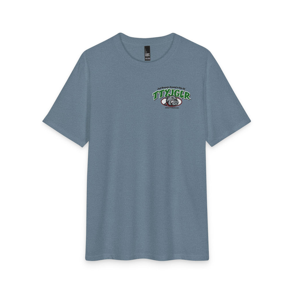 Soft Tri-Blend District T - Mean Green TTYJGLR Bulldog Logo