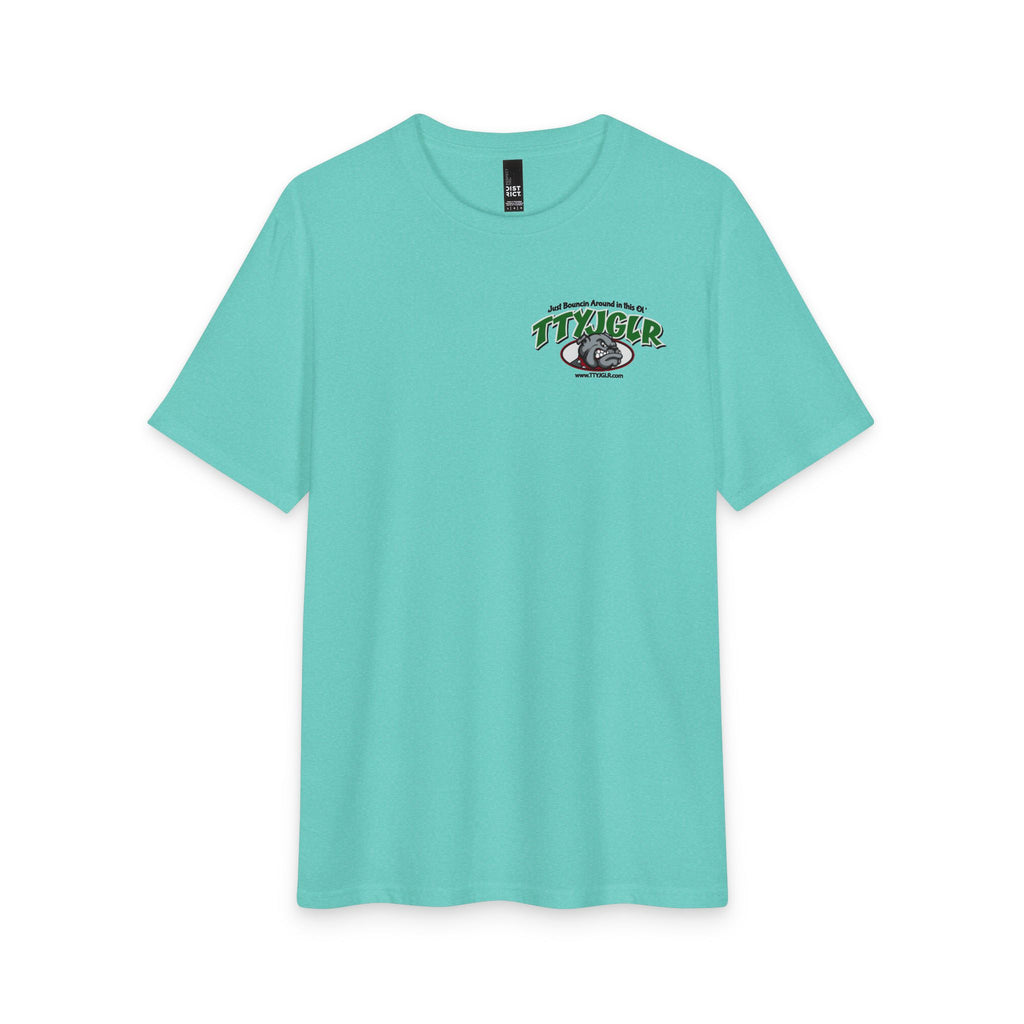 Soft Tri-Blend District T - Mean Green TTYJGLR Bulldog Logo