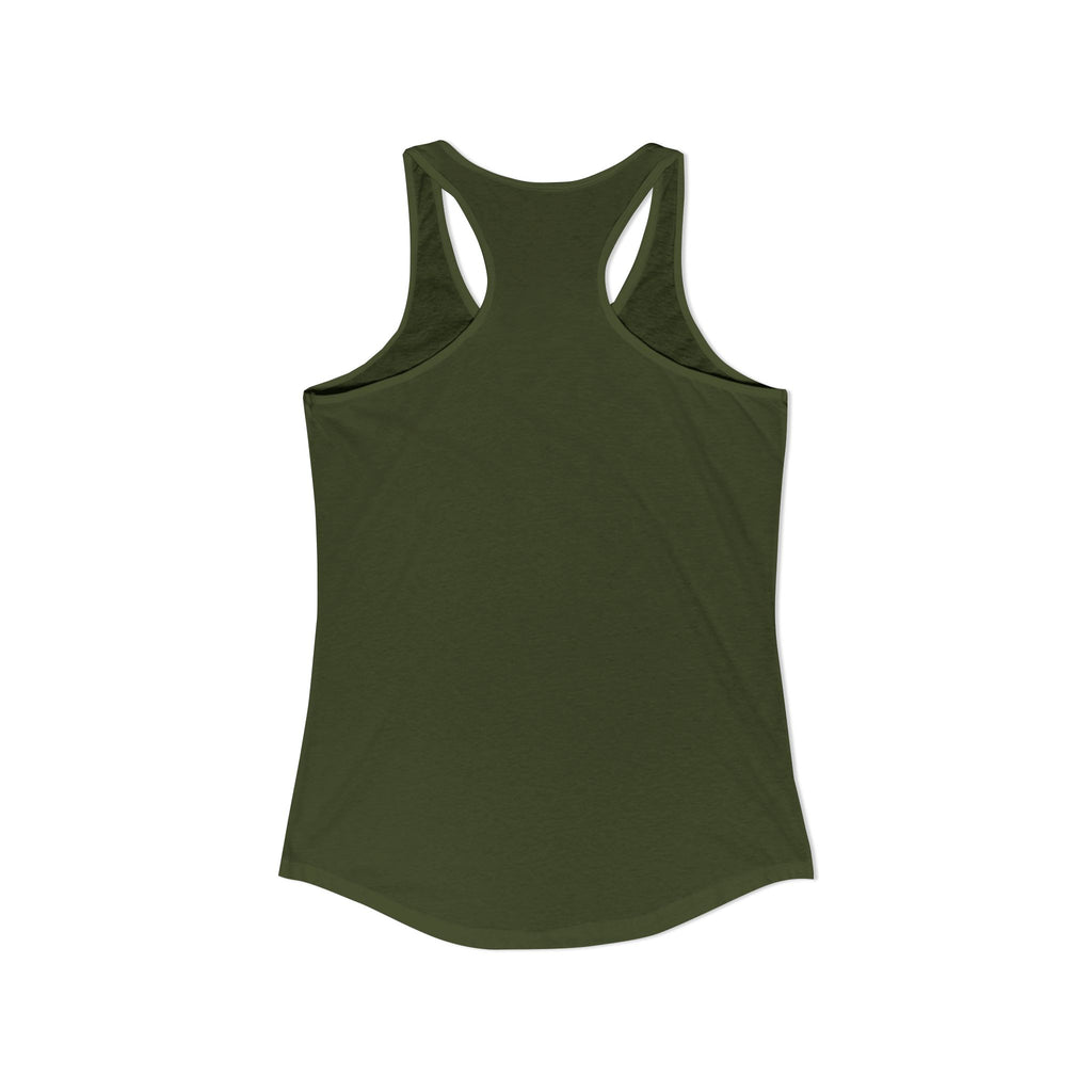 Women's Ideal Racerback Tank, Bulldog - Green (runs a little small)