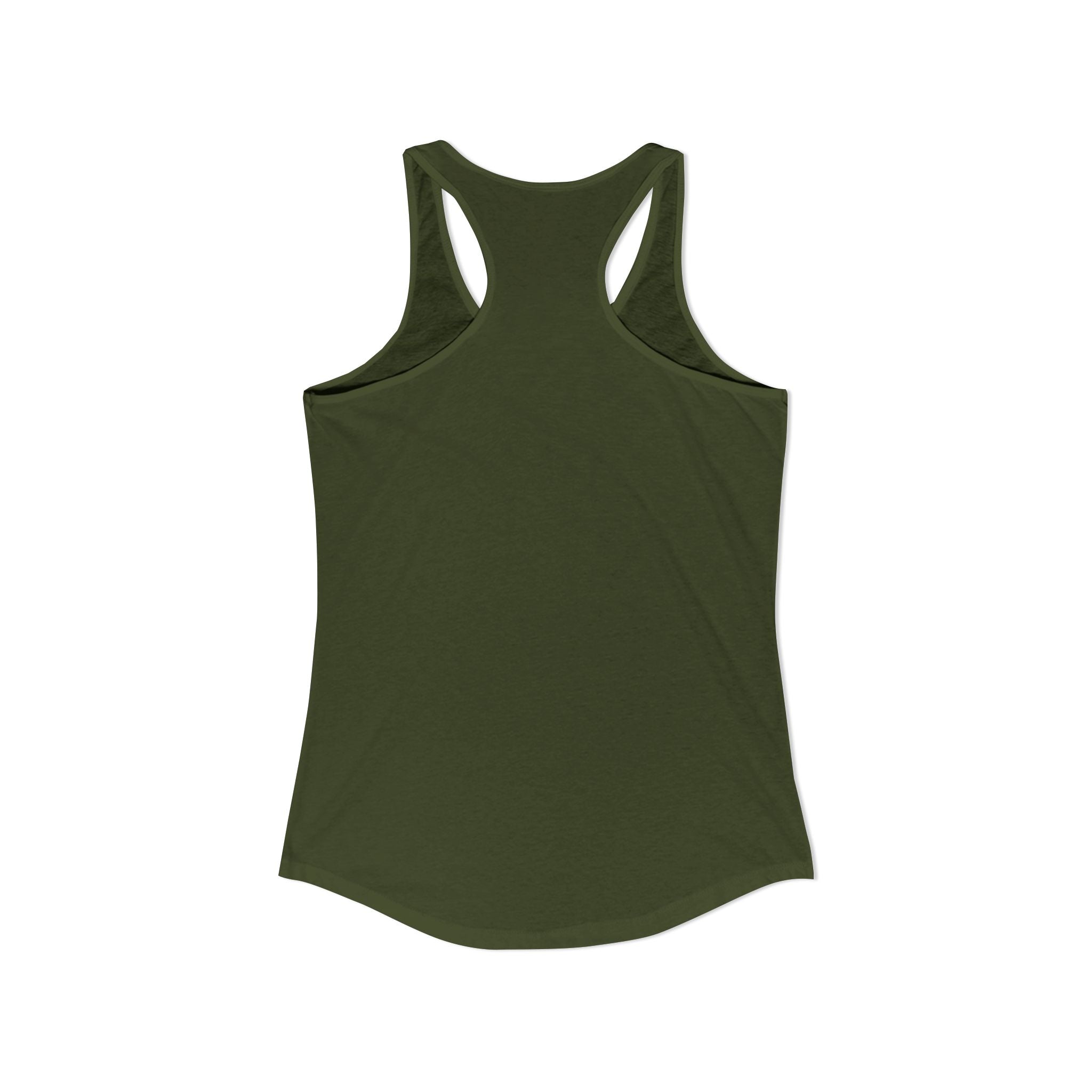 Women's Ideal Racerback Tank, Bulldog - Green (runs a little small)